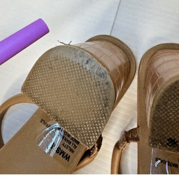 Dolce Vita Nude Minimalist Block Heel Sandals | Size 8 *see photos - Picture 12 of 16